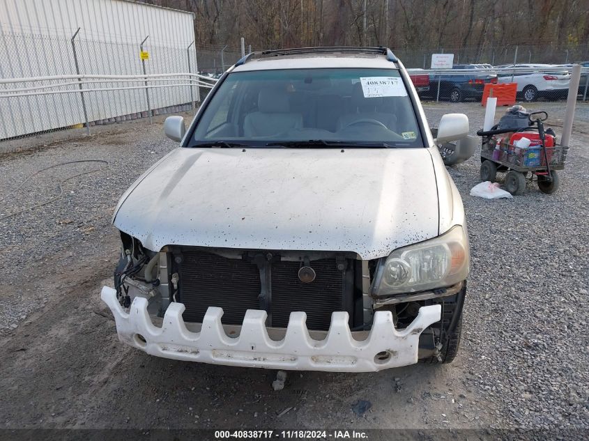 2006 Toyota Highlander Limited V6 VIN: JTEEP21A660185275 Lot: 40838717