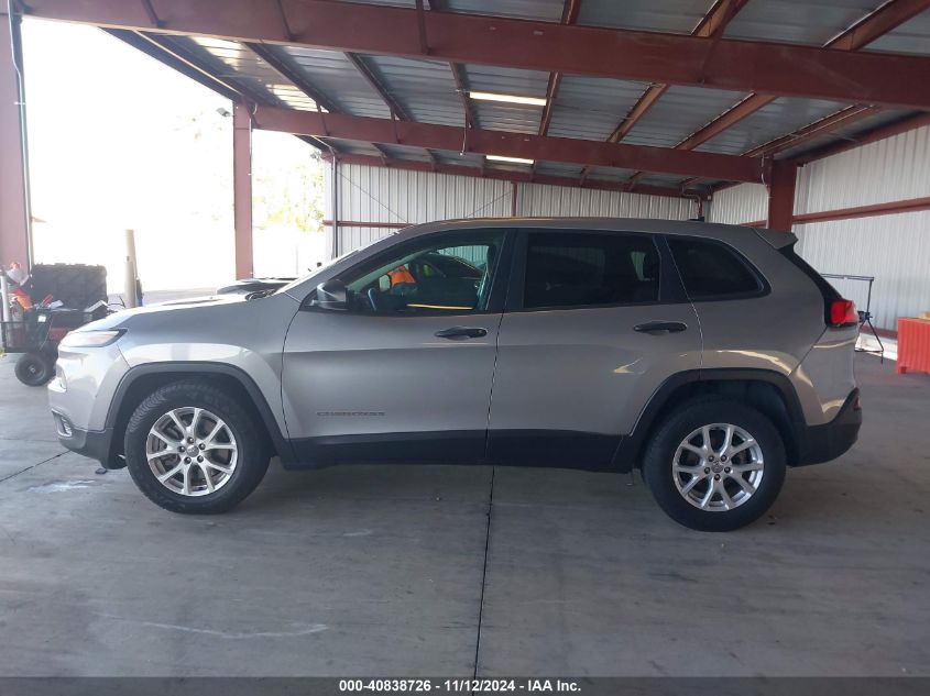 2015 Jeep Cherokee Sport VIN: 1C4PJLAB7FW701069 Lot: 40838726