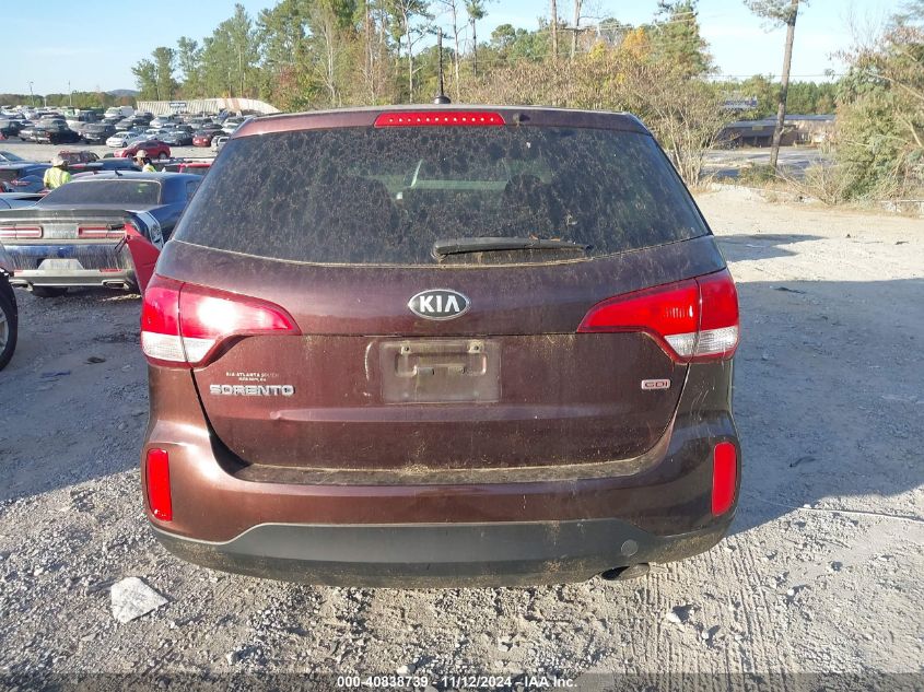 2015 Kia Sorento Lx VIN: 5XYKT3A68FG621378 Lot: 40838739