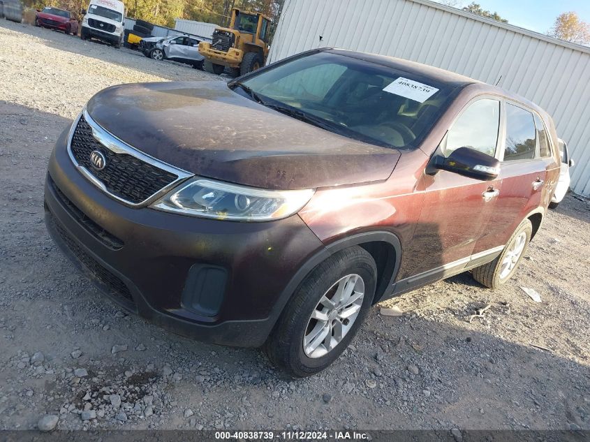 2015 Kia Sorento Lx VIN: 5XYKT3A68FG621378 Lot: 40838739