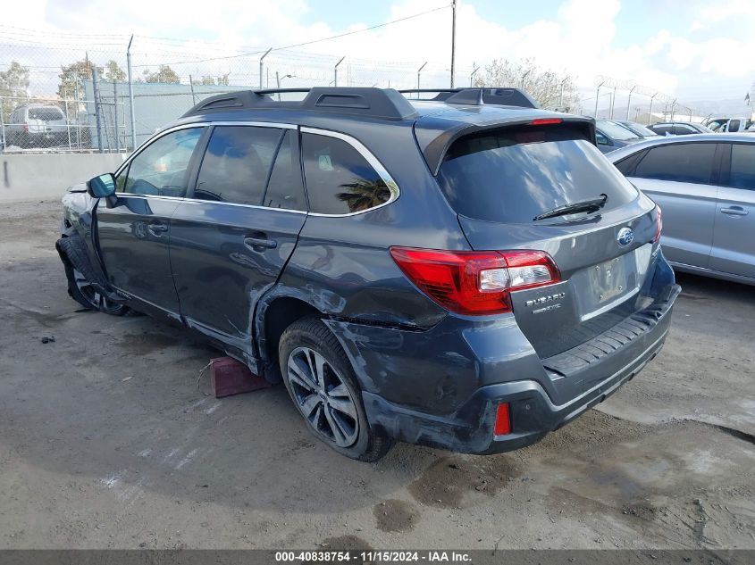 2018 Subaru Outback 2.5I Limited VIN: 4S4BSANC2J3201213 Lot: 40838754