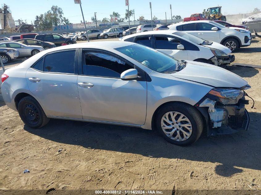 2018 Toyota Corolla Le VIN: 5YFBURHE8JP825843 Lot: 40838812