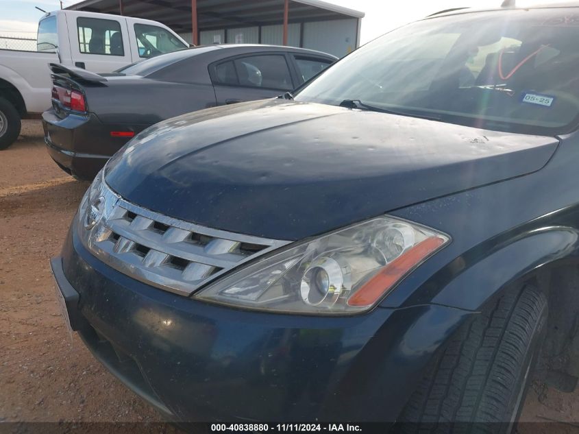 2004 Nissan Murano Se VIN: JN8AZ08W54W335829 Lot: 40838880