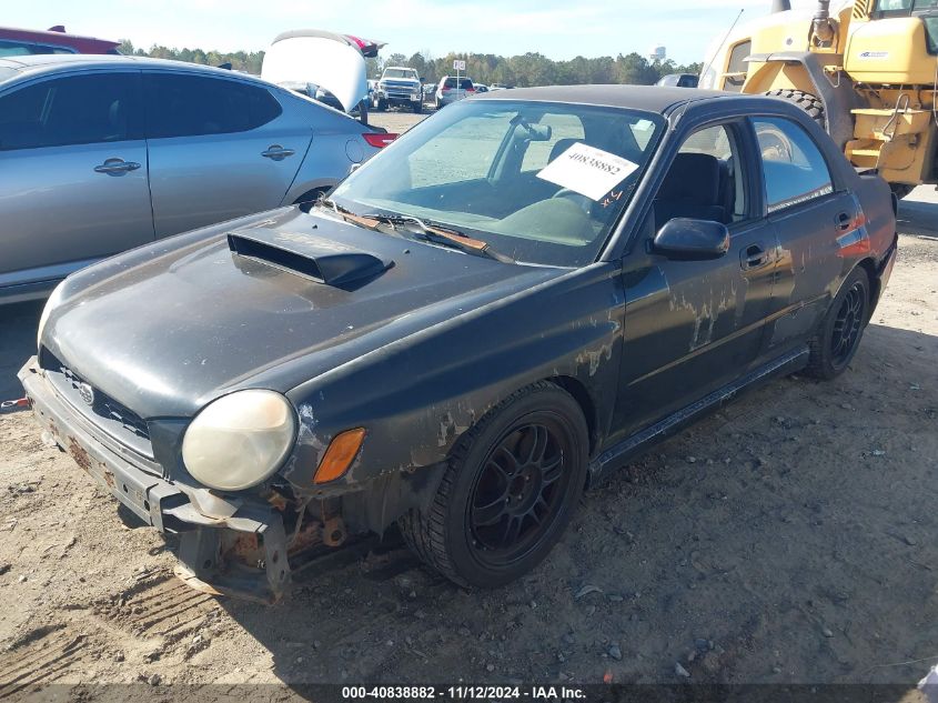 2002 Subaru Impreza Wrx VIN: JF1GD29622G504376 Lot: 40838882