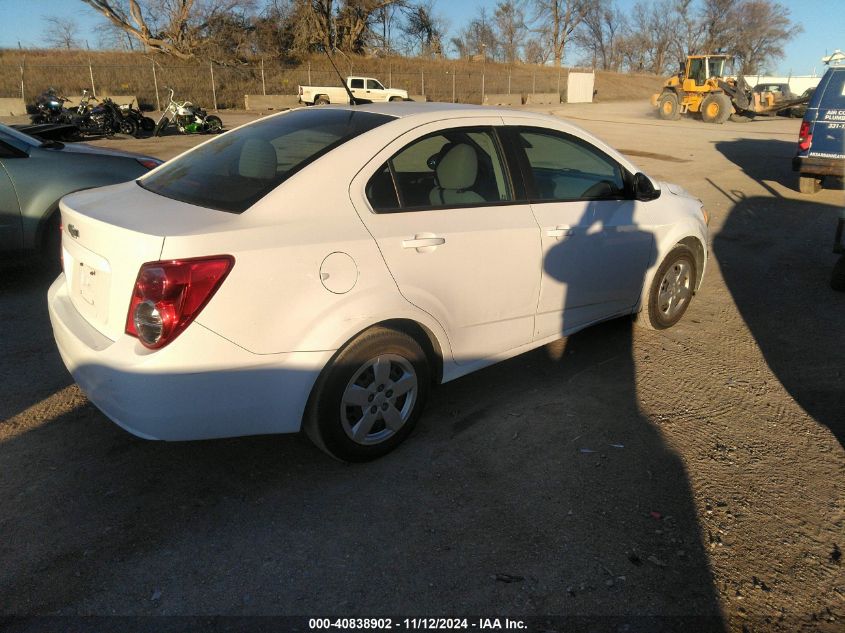 2014 Chevrolet Sonic Ls Auto VIN: 1G1JA5SH2E4126242 Lot: 40838902