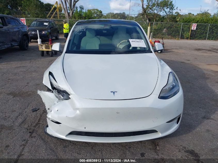 2021 Tesla Model Y Long Range Dual Motor All-Wheel Drive VIN: 5YJYGDEE6MF102873 Lot: 40838913