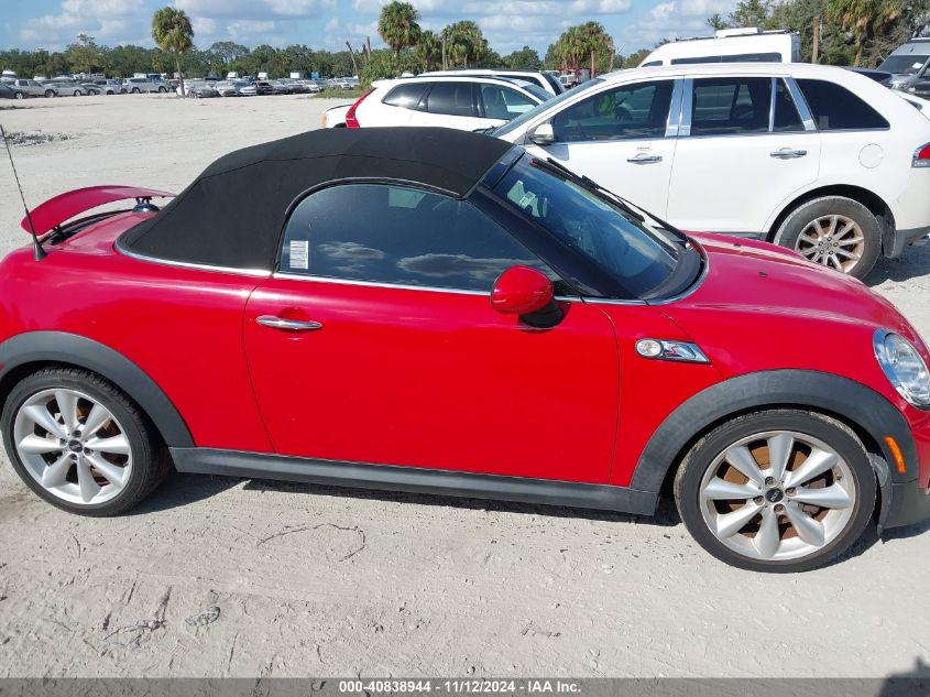 2013 Mini Roadster Cooper S VIN: WMWSY3C51DT594562 Lot: 40838944