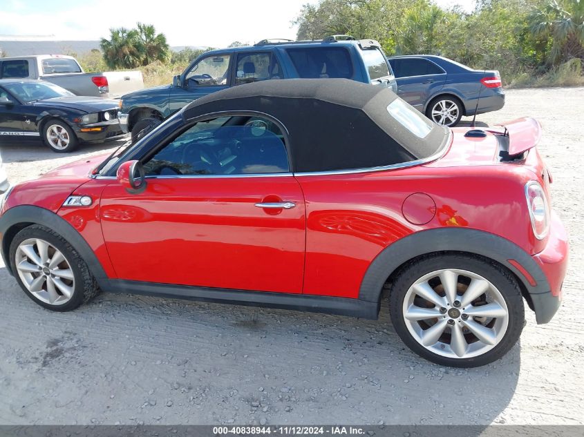 2013 Mini Roadster Cooper S VIN: WMWSY3C51DT594562 Lot: 40838944