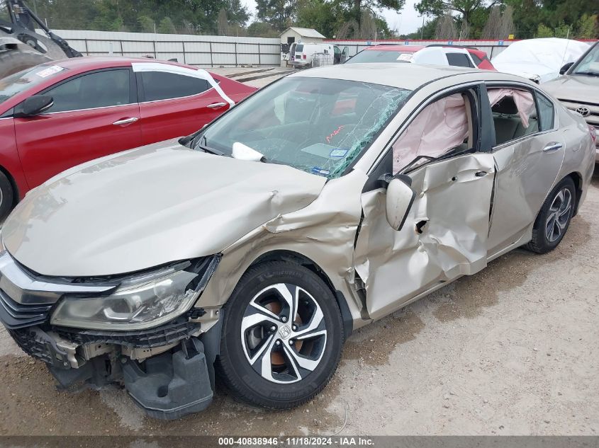 2016 Honda Accord Lx VIN: 1HGCR2F32GA022815 Lot: 40838946