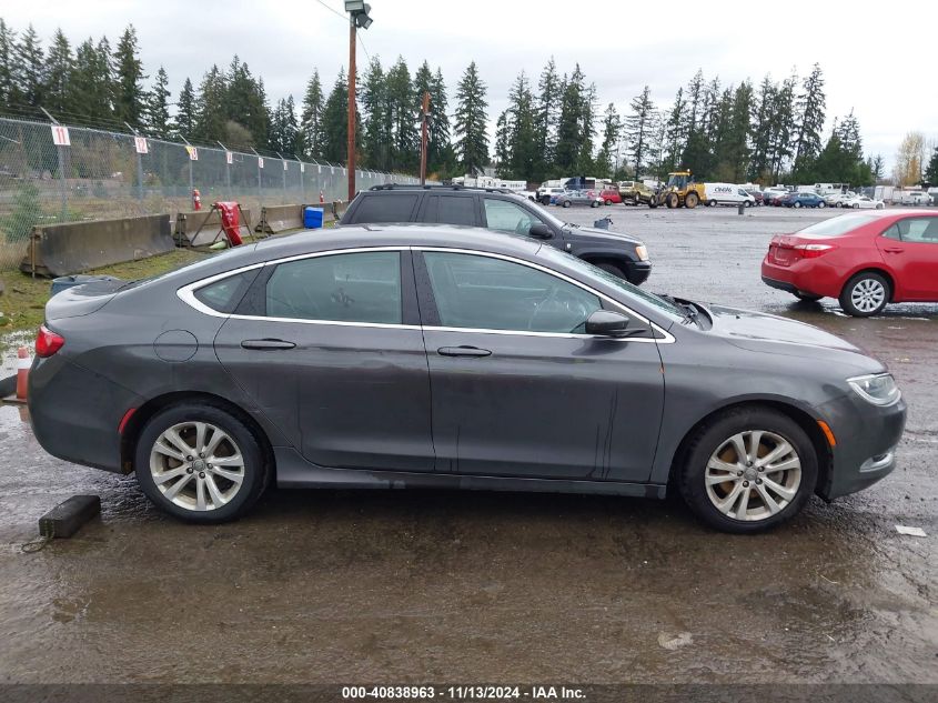 2016 Chrysler 200 Limited VIN: 1C3CCCAB6GN101230 Lot: 40838963