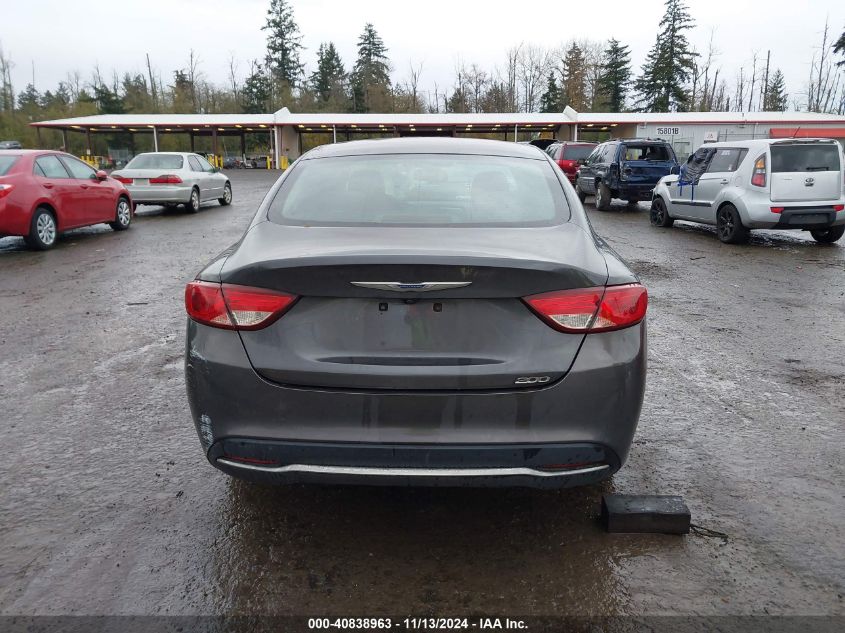 2016 Chrysler 200 Limited VIN: 1C3CCCAB6GN101230 Lot: 40838963