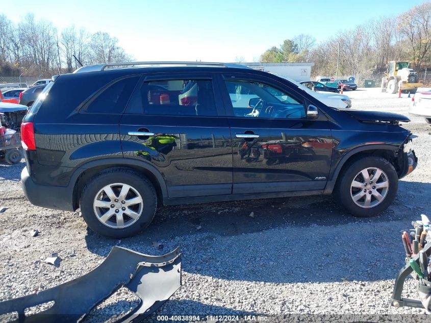 2013 Kia Sorento Lx V6 VIN: 5XYKTDA29DG327858 Lot: 40838994