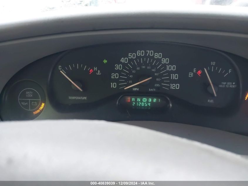 2002 Buick Century Custom VIN: 2G4WS52J521143424 Lot: 40839039