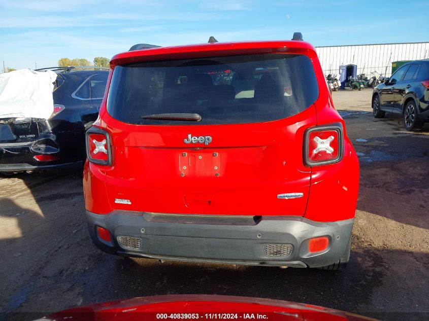 2018 Jeep Renegade Latitude Fwd VIN: ZACCJABB1JPG94076 Lot: 40839053