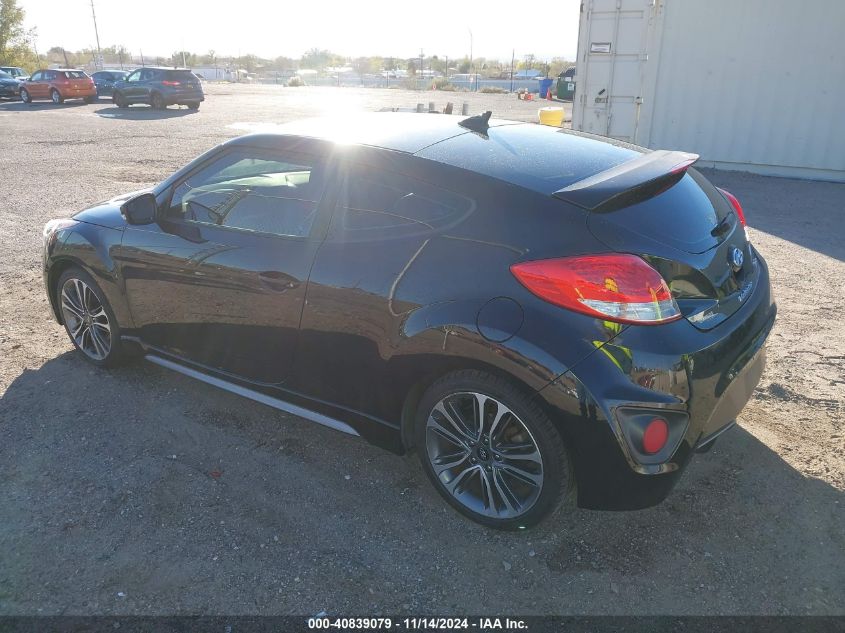 2016 Hyundai Veloster Turbo VIN: KMHTC6AE8GU287801 Lot: 40839079