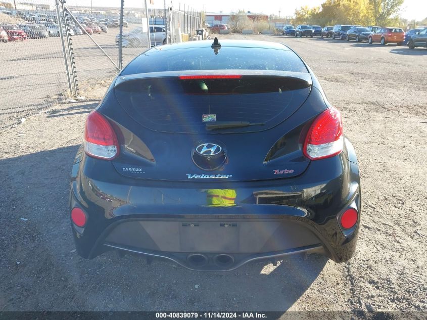 2016 Hyundai Veloster Turbo VIN: KMHTC6AE8GU287801 Lot: 40839079