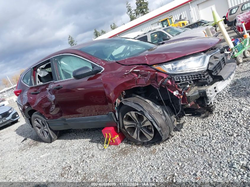 2019 Honda Cr-V Lx VIN: 5J6RW6H31KL001435 Lot: 40839099