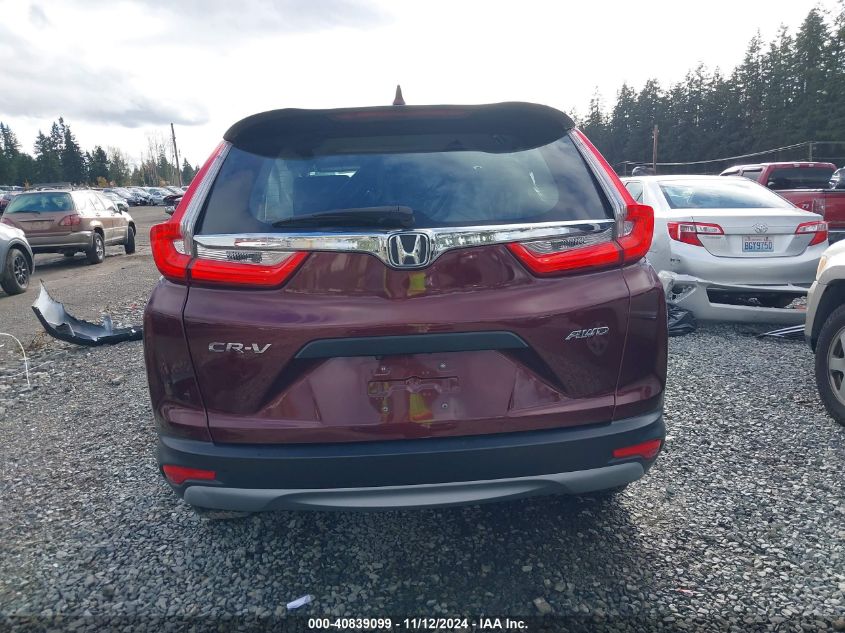 2019 Honda Cr-V Lx VIN: 5J6RW6H31KL001435 Lot: 40839099