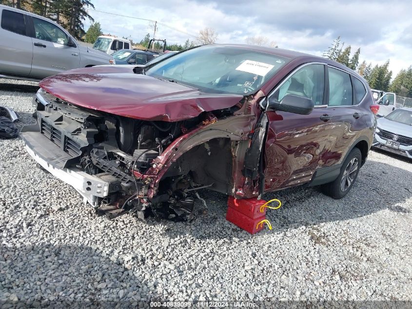 2019 Honda Cr-V Lx VIN: 5J6RW6H31KL001435 Lot: 40839099