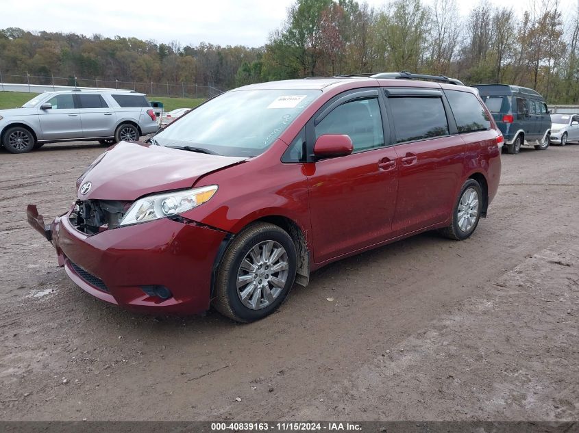 VIN 5TDJK3DC4DS052206 2013 Toyota Sienna, Le 7 Pass... no.2