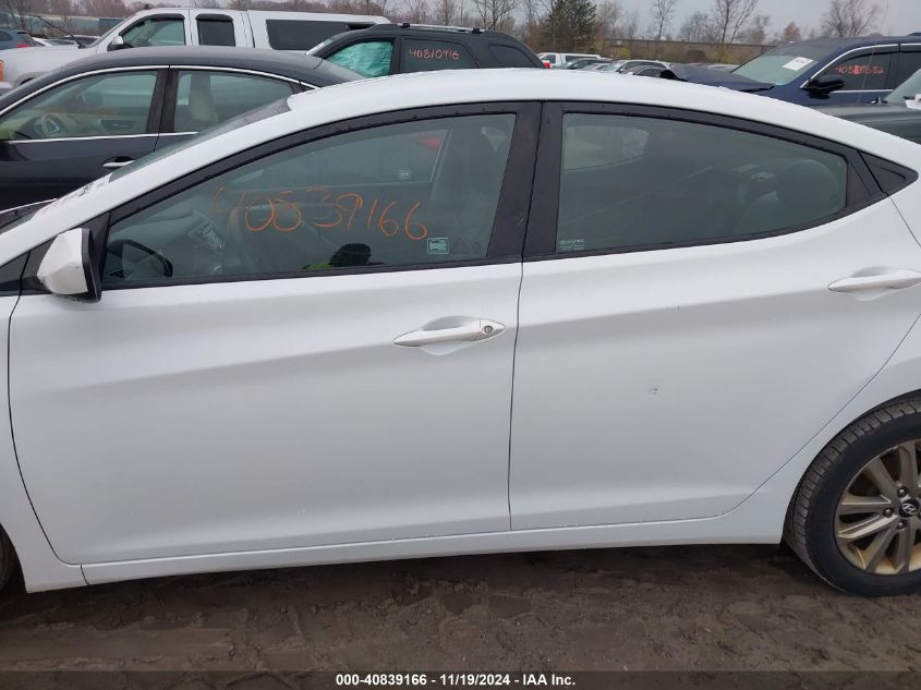 2016 Hyundai Elantra Se VIN: 5NPDH4AE5GH742998 Lot: 40839166