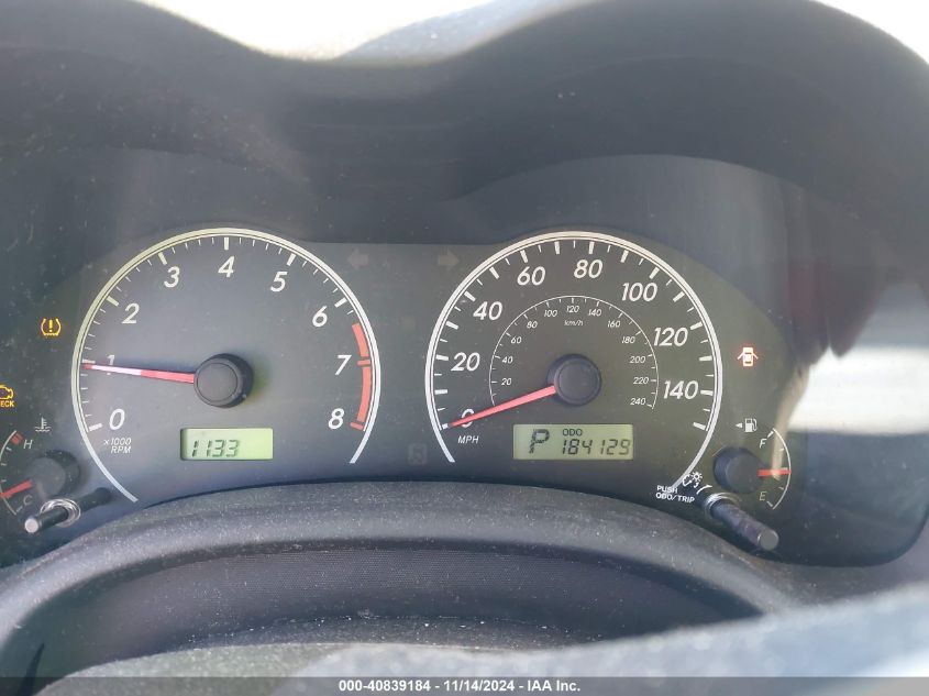 2009 TOYOTA COROLLA VIN: 1NXBU40E89Z084554