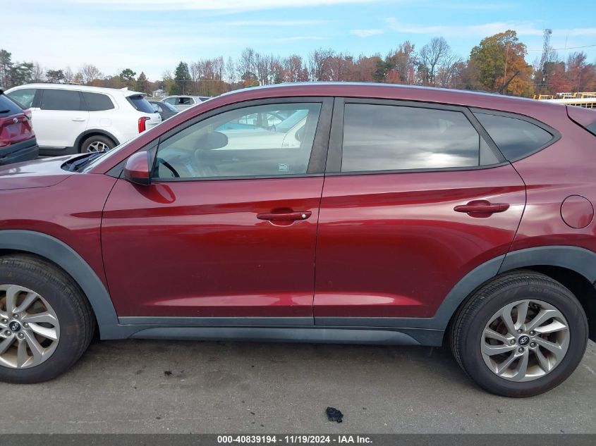 2018 Hyundai Tucson Se VIN: KM8J2CA40JU629006 Lot: 40839194