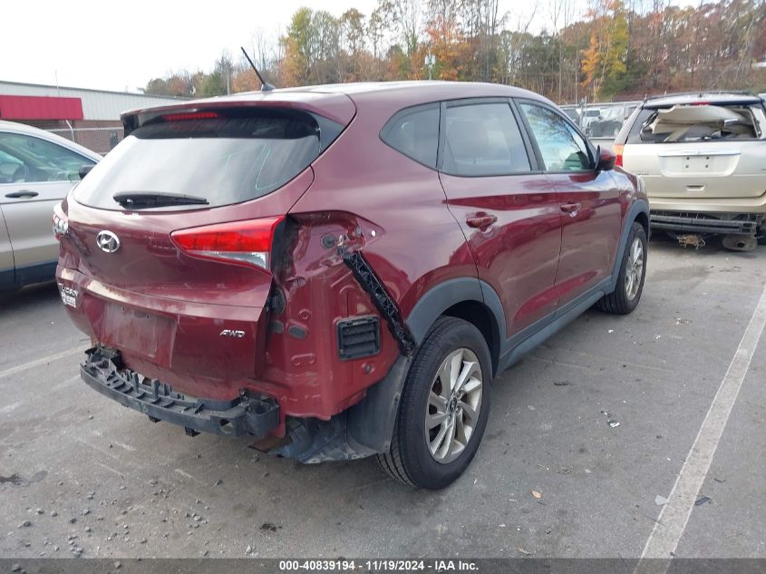 VIN KM8J2CA40JU629006 2018 Hyundai Tucson, SE no.4