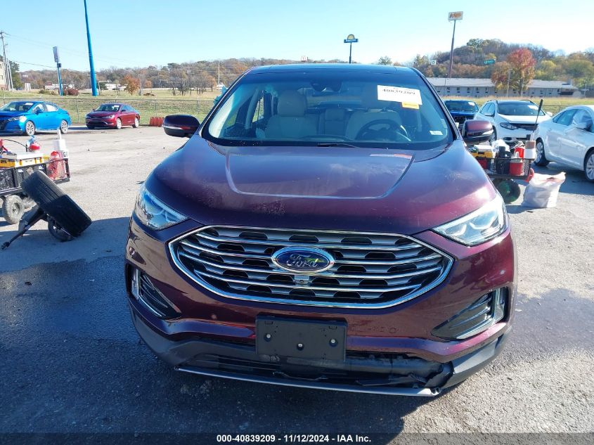 2019 Ford Edge Titanium VIN: 2FMPK4K91KBB30829 Lot: 40839209