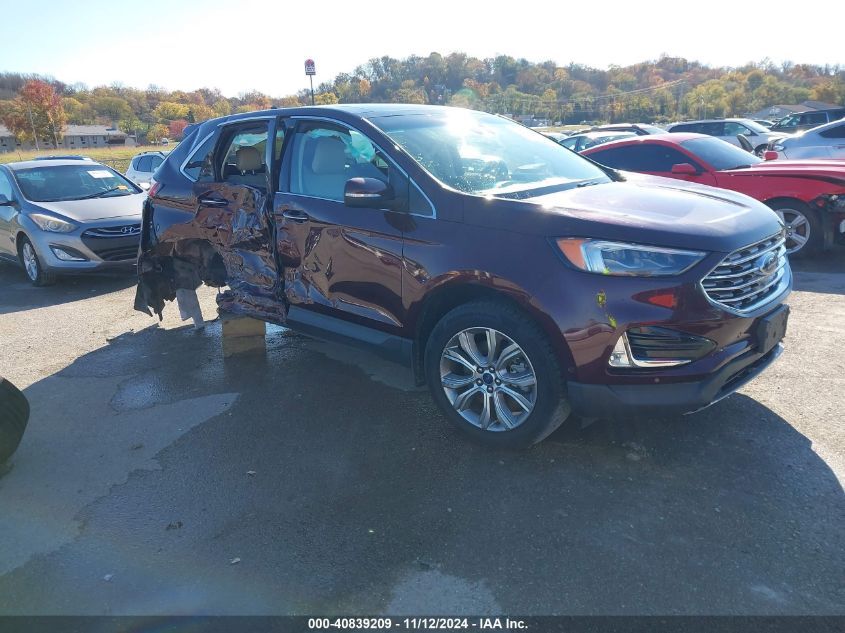 2019 Ford Edge Titanium VIN: 2FMPK4K91KBB30829 Lot: 40839209