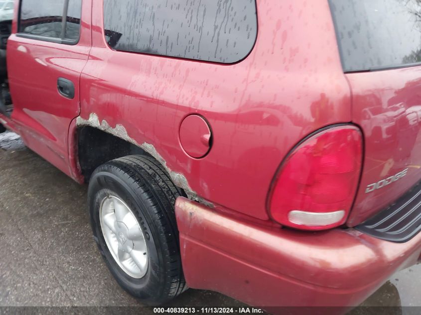 2000 Dodge Durango VIN: 1B4HS28N0YF139124 Lot: 40839213