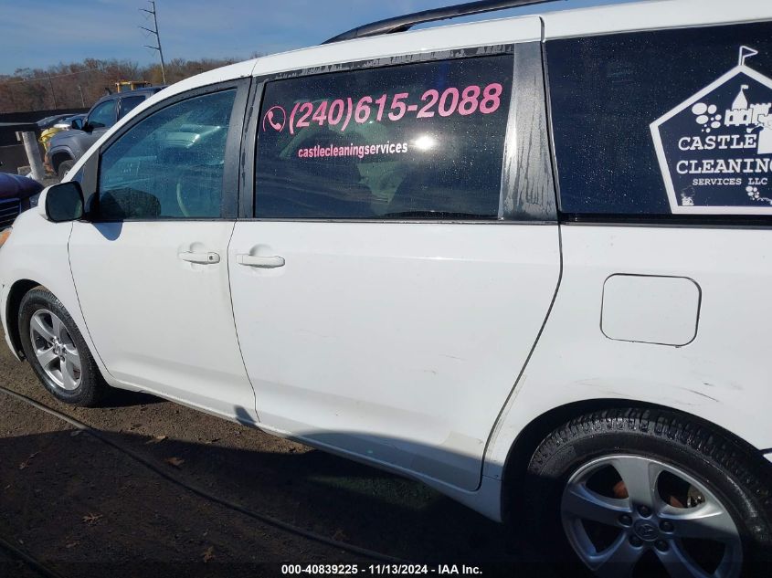 2014 Toyota Sienna Le V6 8 Passenger VIN: 5TDKK3DC3ES458127 Lot: 40839225