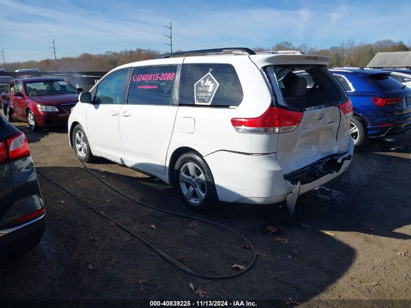 2014 Toyota Sienna Le V6 8 Passenger VIN: 5TDKK3DC3ES458127 Lot: 40839225