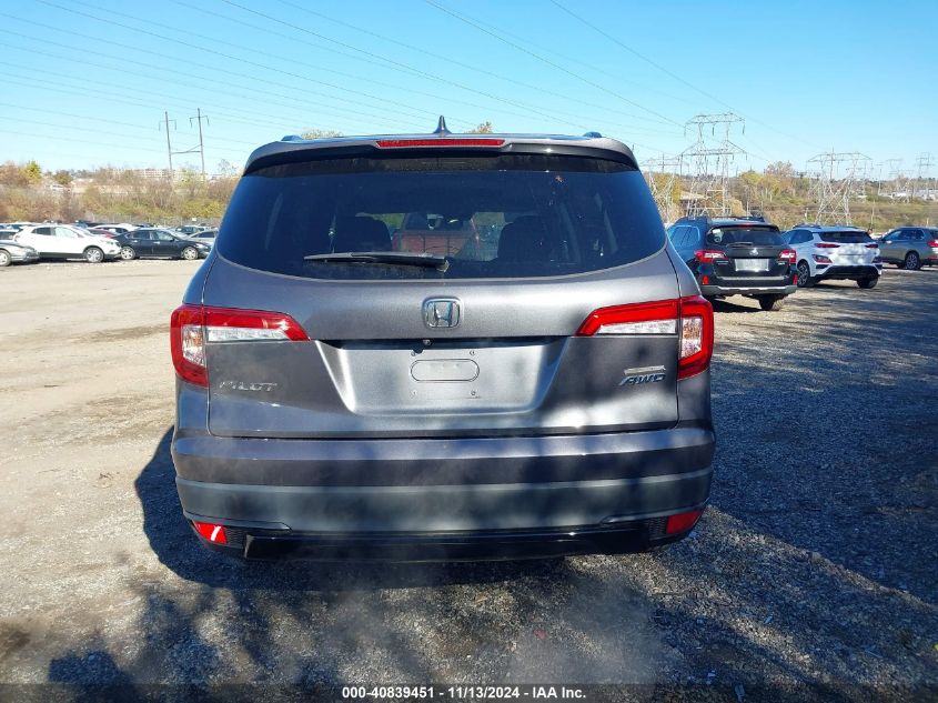 2021 Honda Pilot Awd Special Edition VIN: 5FNYF6H22MB029131 Lot: 40839451