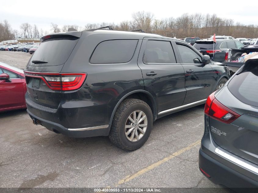 2015 Dodge Durango Sxt VIN: 1C4RDJAG2FC222799 Lot: 40839553