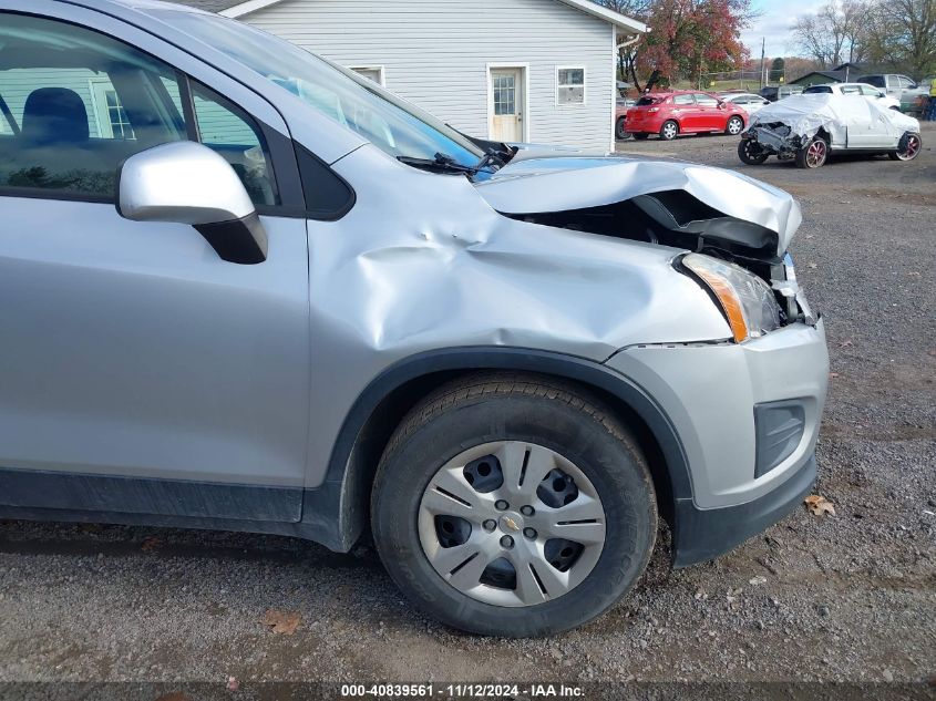 2016 Chevrolet Trax 1Ls VIN: KL7CJKSB8GB633264 Lot: 40839561