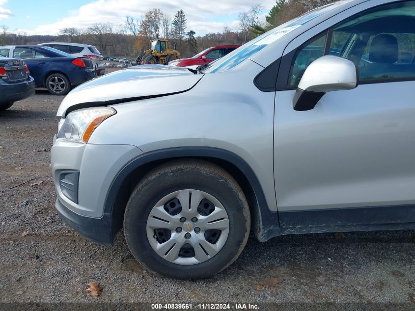 2016 Chevrolet Trax 1Ls VIN: KL7CJKSB8GB633264 Lot: 40839561