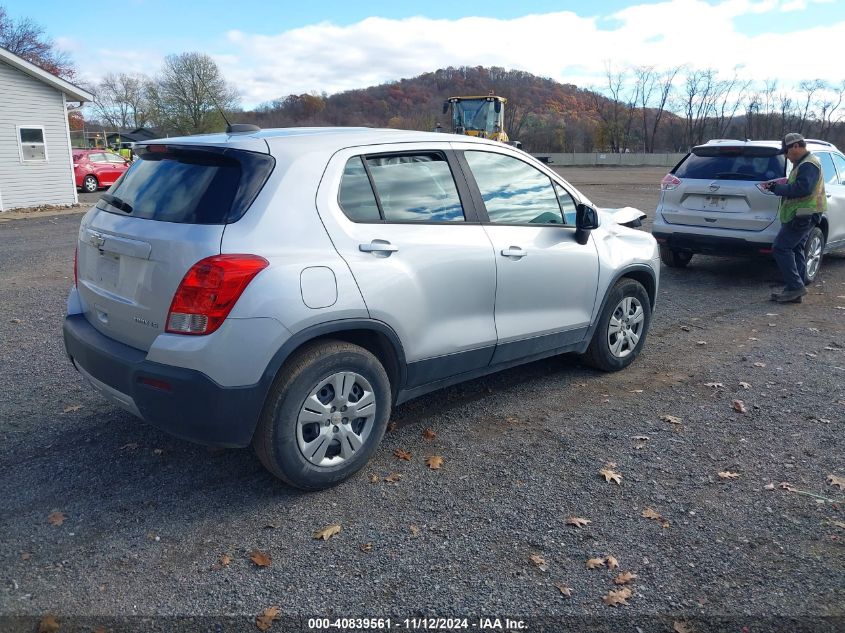 VIN KL7CJKSB8GB633264 2016 Chevrolet Trax, 1LS no.4