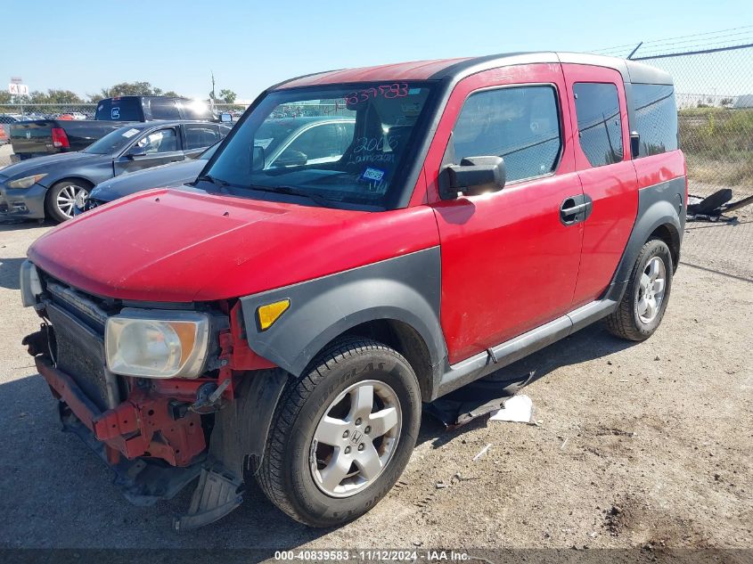 2005 Honda Element Ex VIN: 5J6YH186X5L015955 Lot: 40839583