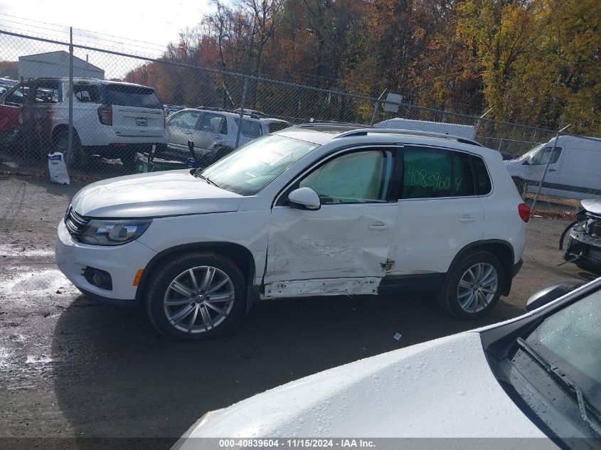 2016 Volkswagen Tiguan Se VIN: WVGBV7AX2GW552925 Lot: 40839604