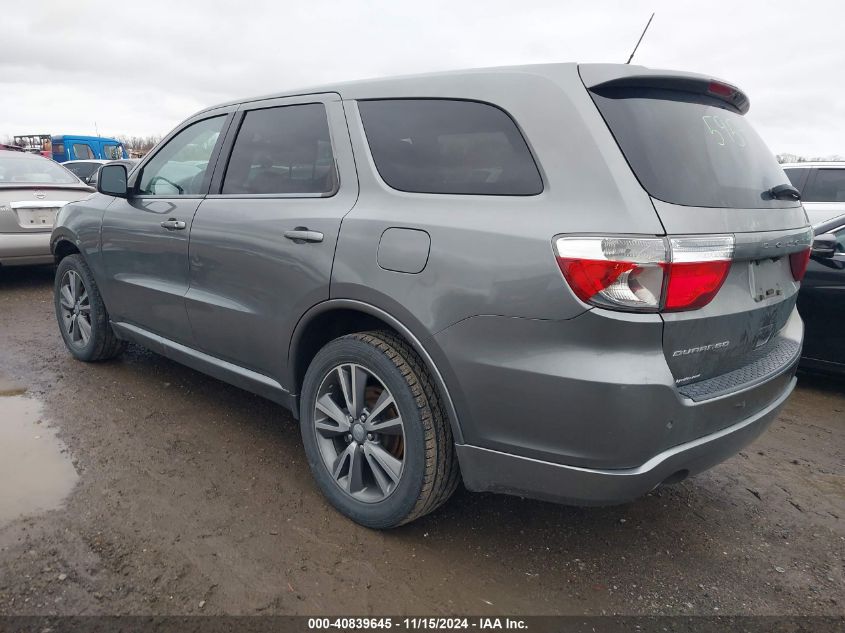 2013 Dodge Durango Sxt VIN: 1C4RDHAG0DC575063 Lot: 40839645