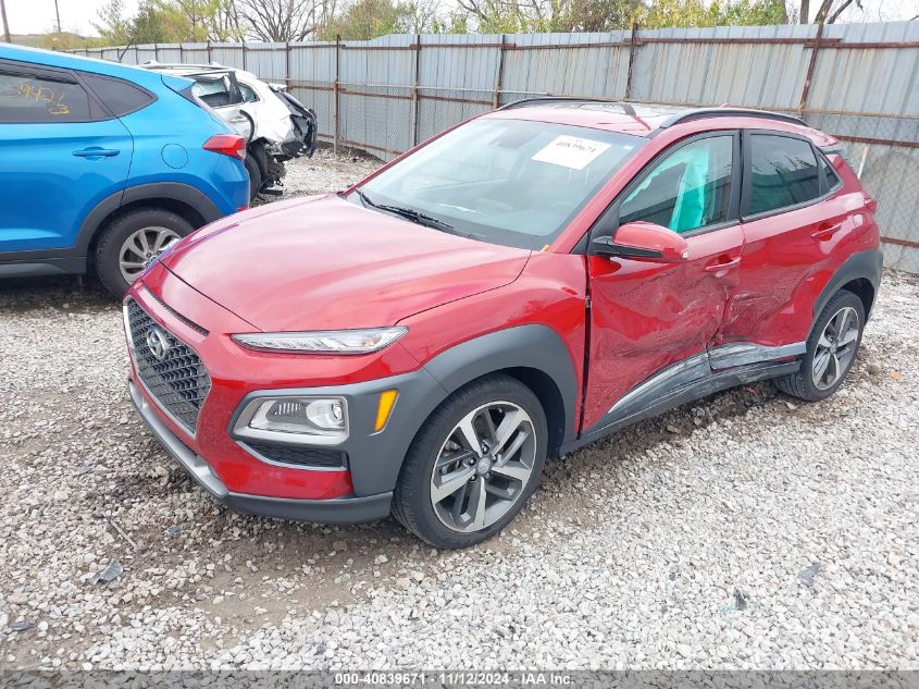 2021 Hyundai Kona Limited VIN: KM8K3CA53MU741037 Lot: 40839671