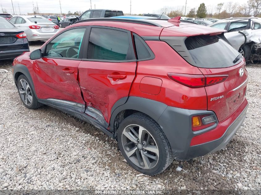 2021 Hyundai Kona Limited VIN: KM8K3CA53MU741037 Lot: 40839671