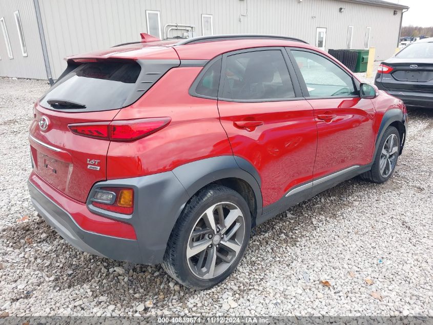 2021 Hyundai Kona Limited VIN: KM8K3CA53MU741037 Lot: 40839671