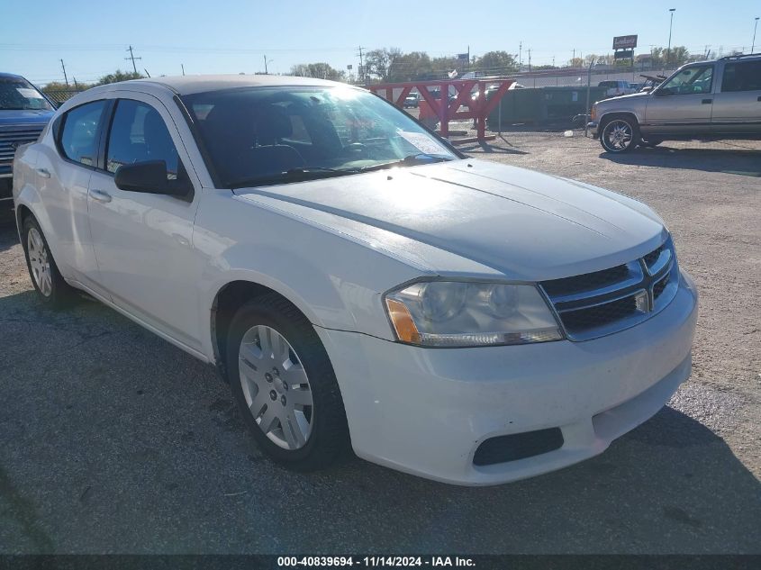 2013 Dodge Avenger Se VIN: 1C3CDZAB9DN615939 Lot: 40839694