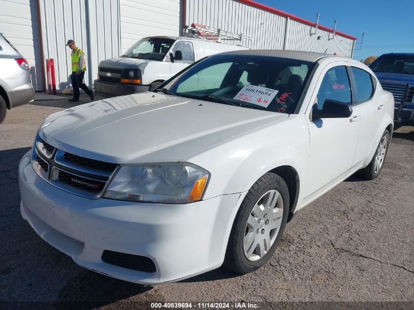 2013 Dodge Avenger Se VIN: 1C3CDZAB9DN615939 Lot: 40839694