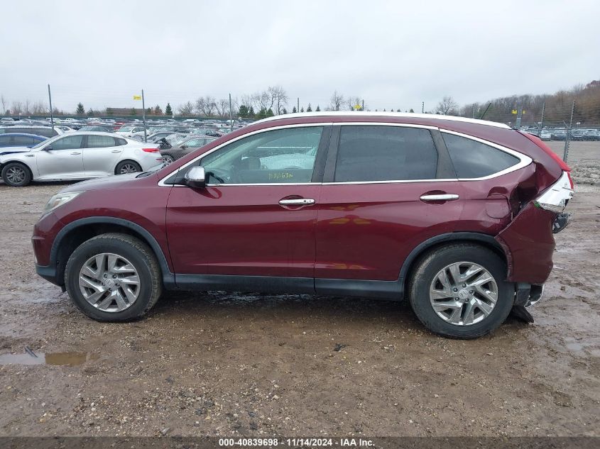 2015 Honda Cr-V Ex-L VIN: 2HKRM4H78FH629442 Lot: 40839698