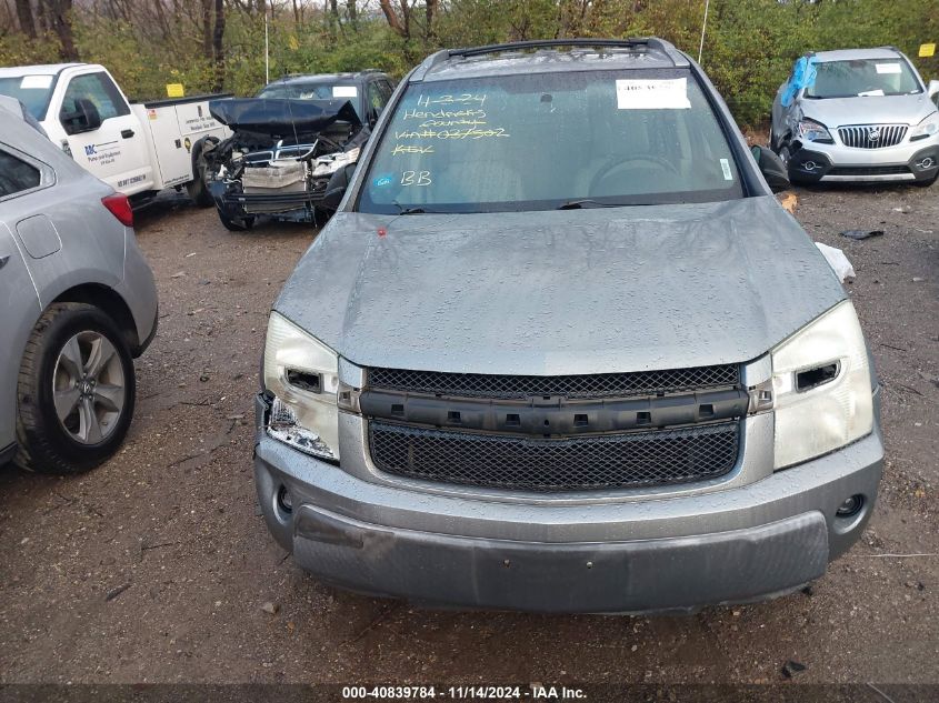 2005 Chevrolet Equinox Lt VIN: 2CNDL63F156037502 Lot: 40839784