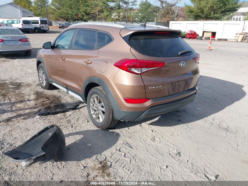 2017 Hyundai Tucson Se VIN: KM8J3CA40HU495878 Lot: 40839849