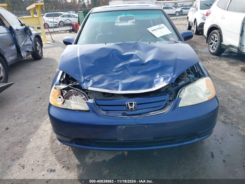 2003 Honda Civic Ex VIN: 1HGES26763L020659 Lot: 40839863